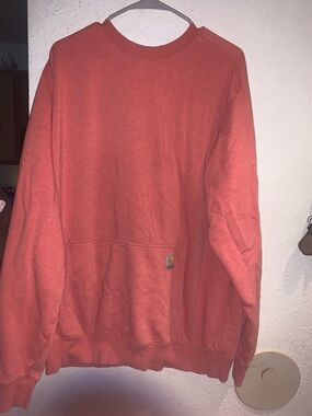 Carhartt Men's Crewneck Sweatshirt - Rust Orange